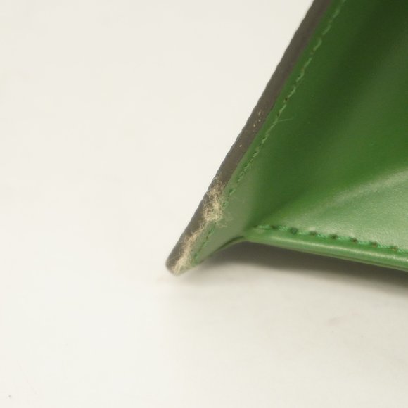 Auth Louis Vuitton Epi Sac Triangle Sac Triangle M52094 Handbag Borneo Green - Picture 9 of 13